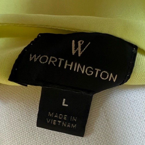 Worthington Bright Yellow Long Sleeve Dress - Picture 9 of 11